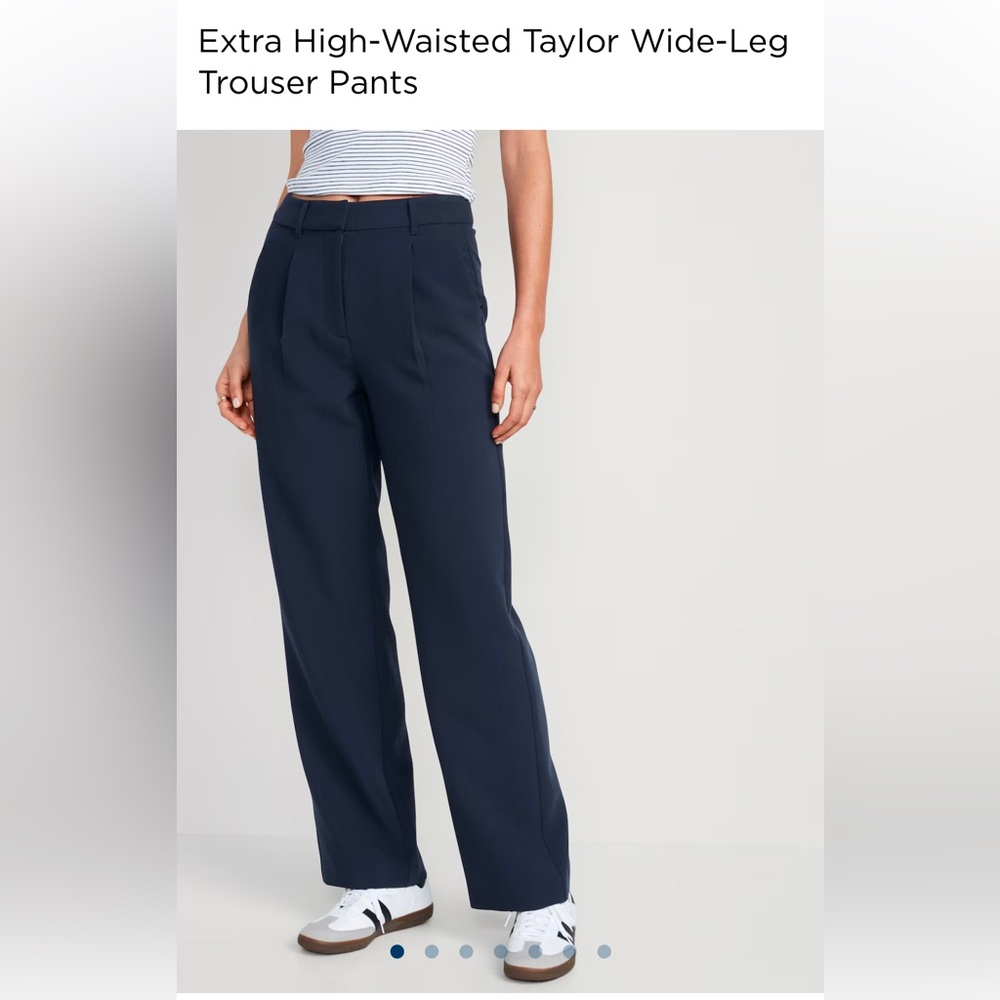 NWOT PETITE Old Navy Extra High-Waisted Taylor Wide-Leg Trouser Pants